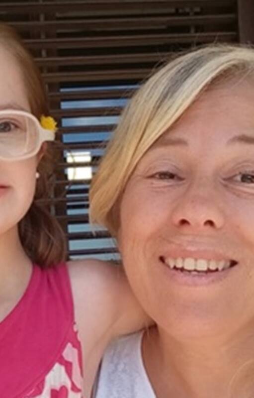 Bettina junto a su hija Delfi.
