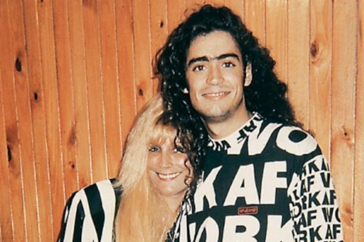 Betty Olave junto a su hijo Rodrigo Bueno. Fuente: (Eldiadegualeguay)