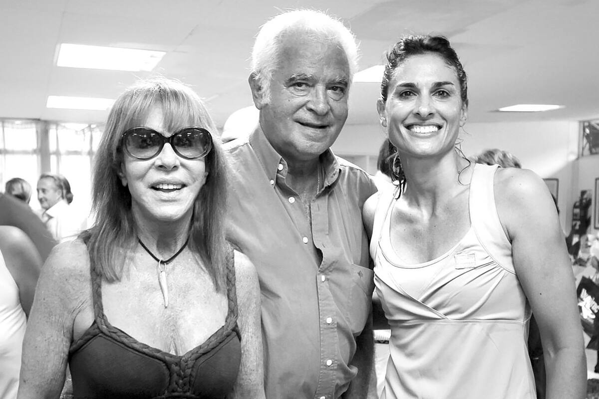 Betty Sabatini, junto con Osvaldo y con Gaby