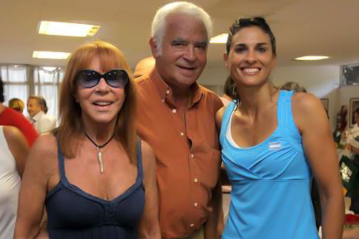 Betty Sabatini, junto con Osvaldo y con Gaby, en marzo de 2009.