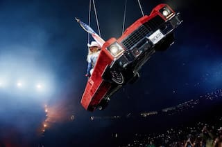 Susto en el show de Beyoncé: quedó colgada en el aire y sorprendió a más de uno