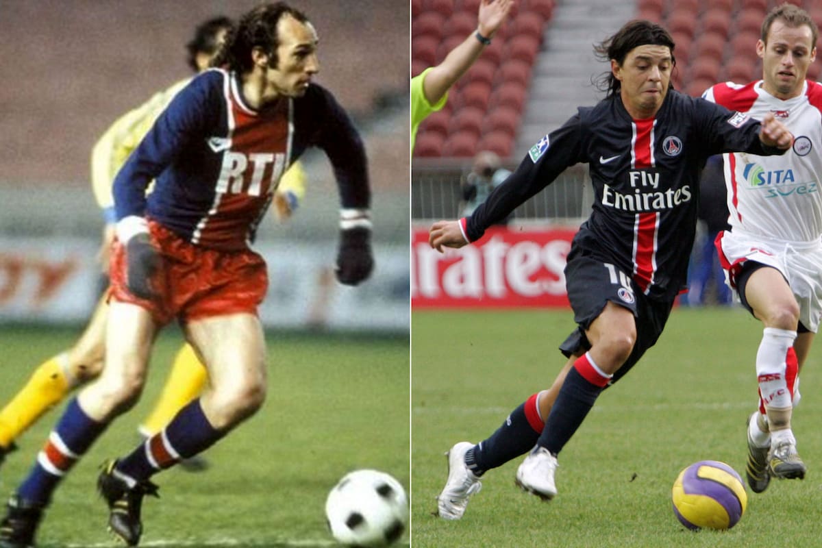 Bianchi jugó en PSG entre 1977 y 1979; Gallardo estuvo en 2007
