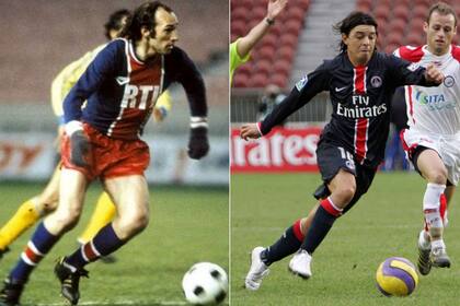 Bianchi jugó en PSG entre 1977 y 1979; Gallardo estuvo en 2007