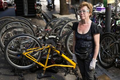 Bicicletería en el barrio de Belgrano