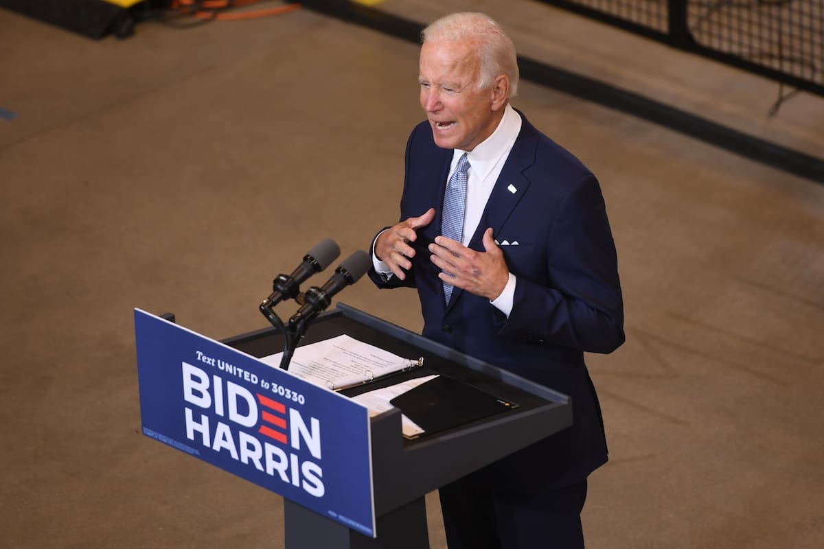 Biden pasó al ataque durante un acto en Pitsburgh