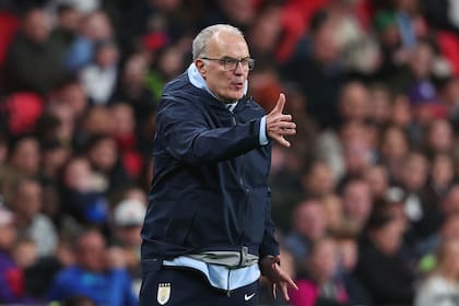 Bielsa, en el amistoso ante Inglaterra disputado en marzo