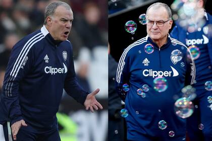 Bielsa se enojó cuando le anularon un gol a Leeds, pero al final terminó con una sonrisa