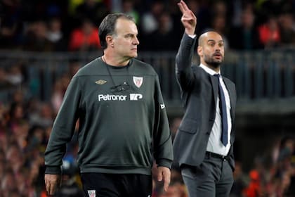 Bielsa y Guardiola se enfrentaron tres veces en España: el argentino nunca pudo ganarle al catalán.