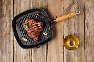 Bife a la plancha vuelta y vuelta