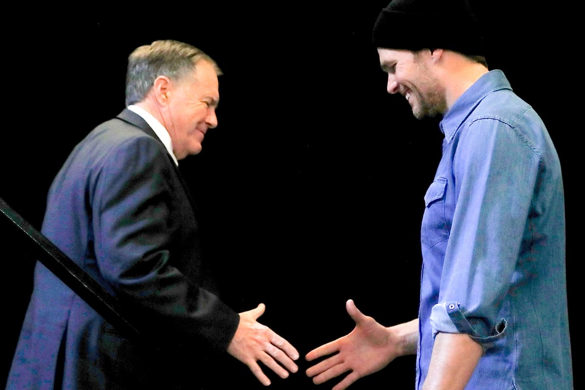 Bill Belichick y Tom Brady, los héroes de los Patriots