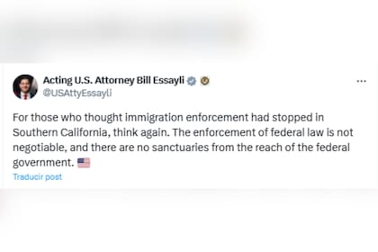 Bill Essayli emitió una advertencia a la población de California