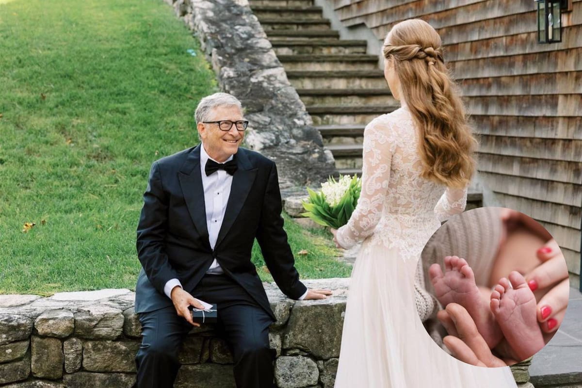 Bill Gates fue abuelo por primera vez, ya que se hija mayor dio a luz a una beba