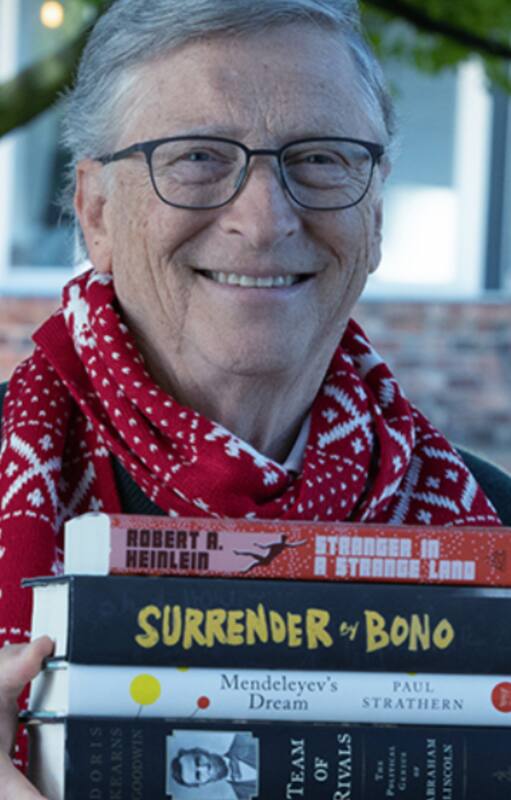 Bill Gates revela cuáles son sus libros favoritos desde la infancia