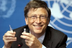 Bill Gates se puso la primera dosis de la vacuna contra el coronavirus