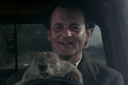 Bill Murray en una escena de El día de la marmota