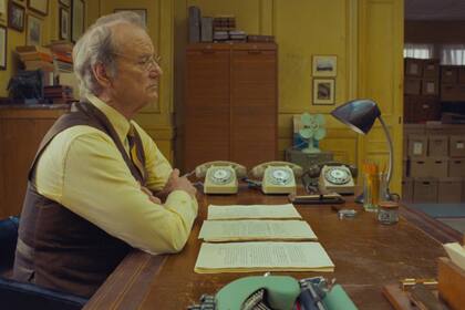 Bill Murray es uno de los protagonsitas de The French Dispatch