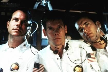 Bill Paxton, Kevin Bacon y Tom Hanks en Apolo 13