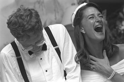 Bill y Melinda, el día de su boda