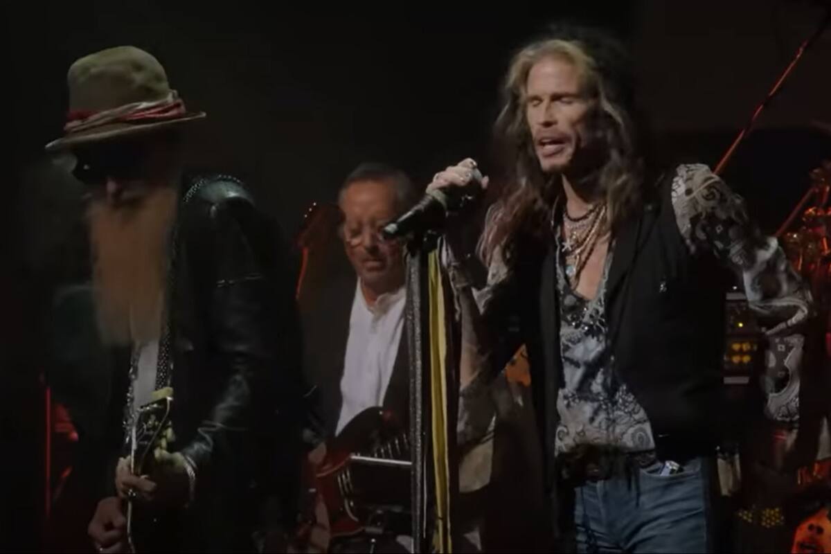 Billy Gibbons y Steven Tyler en el homenaje a Peter Green