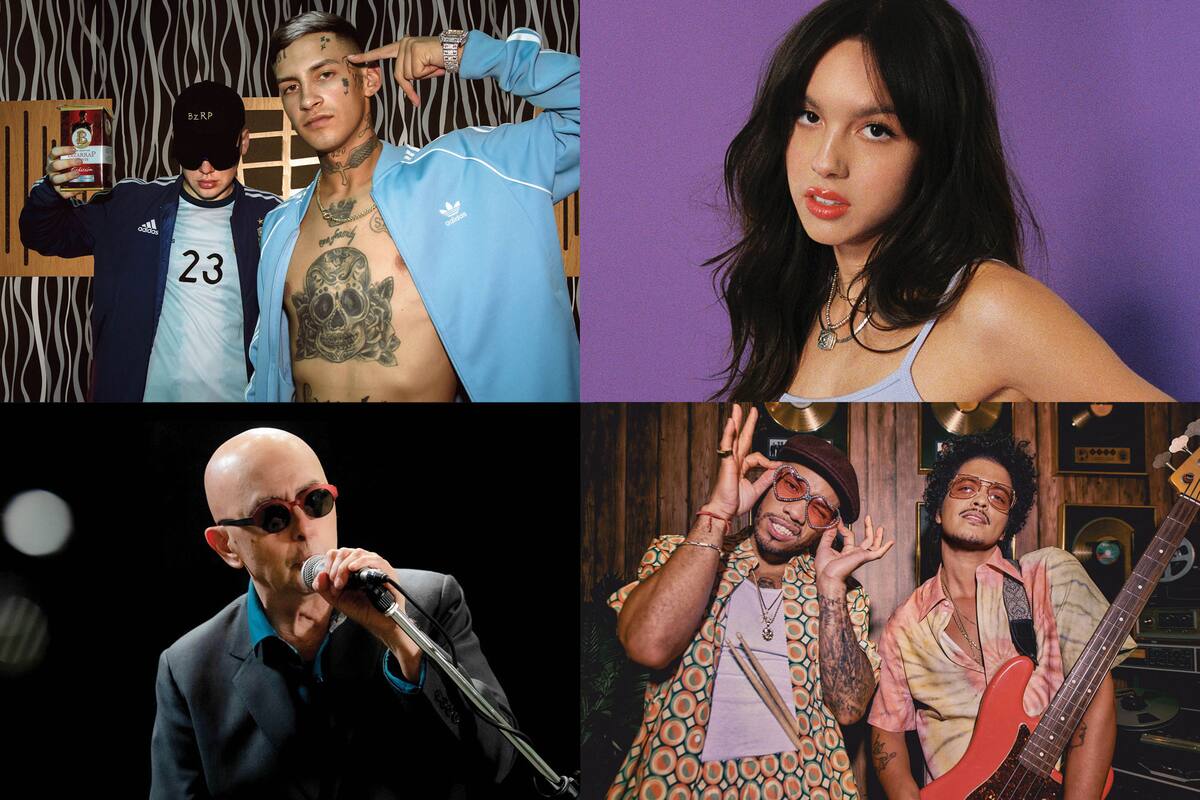 Bizarrap con L-Gante, Olivia Rodrigo, Indio Solari y Silk Sonic