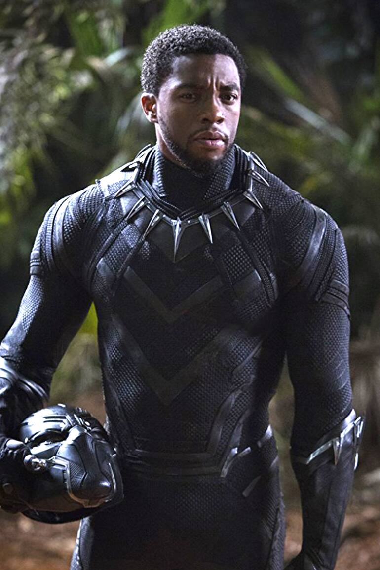 Chadwick Boseman como T Challa, el soberano de Wakanda, en el film de Ryan Coogler