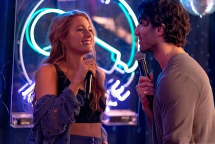 Blake Lively y Justin Baldoni en una de las escenas de Romper el círculo