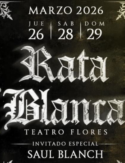 Blanch se había reencontrado con Rata Blanca en los escenarios en marzo