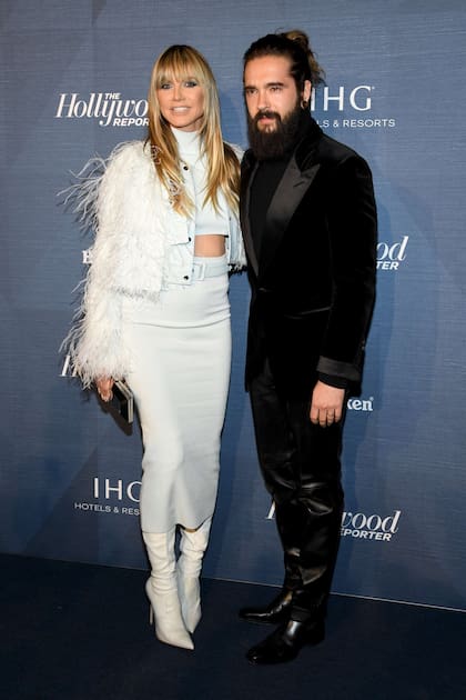Blanco y negro, Heidi Klum y Tom Kaulitz se robaron parte de las miradas