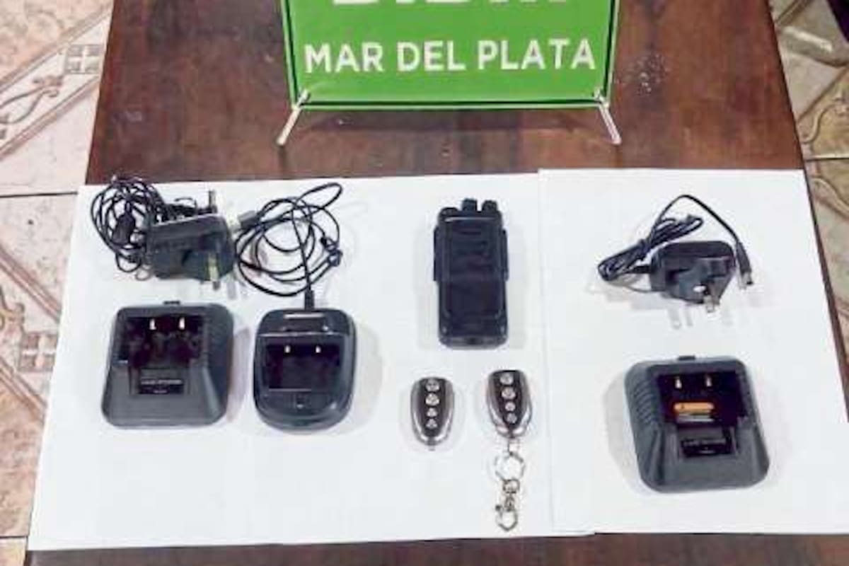 Bloqueadores de señales incautados en Mar del Plata
