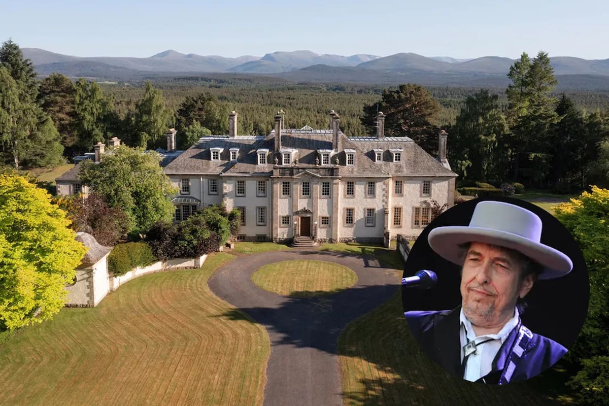 Bob Dylan y su hermano compraron la espectacular mansión escocesa en 2006; la propiedad fue escenario de la popular serie británica Downton Abbey