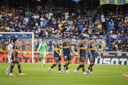 Boca, en el último partido contra Belgrano.