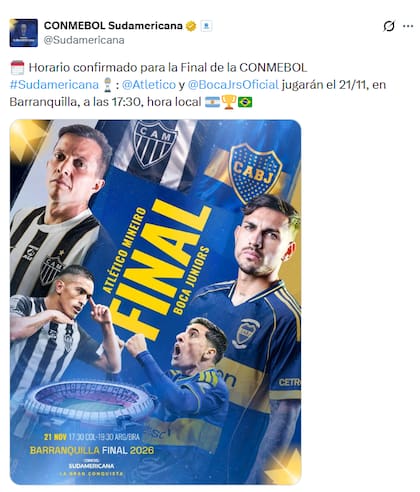 Boca enfrentará a Atlético Mineiro