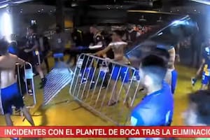 Boca, incidentes en vestuarios en Brasil