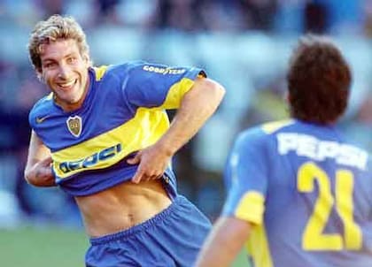 Martín Palermo convirtió un doblete en la última serie entre Boca y San Pablo, por la Sudamericana 2007