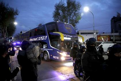 Boca llega al estadio Monumental