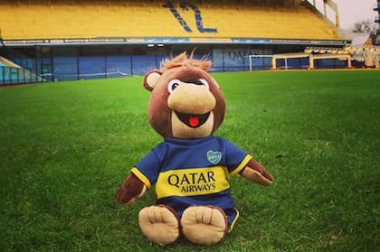Jano, en la cancha de Boca.