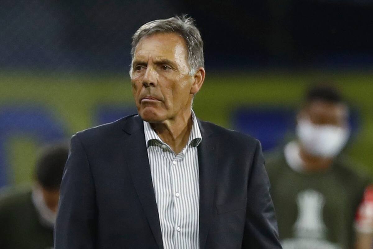 Boca vs. Internacional de Brasil por Copa Libertadores. Miguel Angel Russo