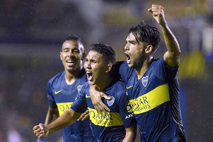 Boca Vs Wilsterman. Festejo De Emanuel Reynoso