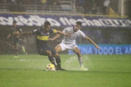 Boca y Godoy Cruz bajo el agua