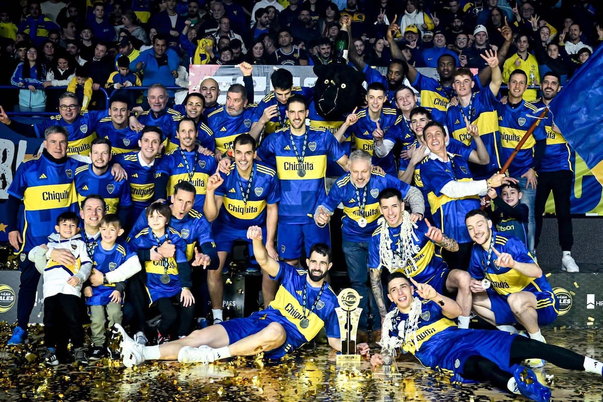 Boca ya se coronó y festeja la conquista de la Liga Nacional de Básquetbol, lograda con un 79-72 a Instituto en La Bombonerita.