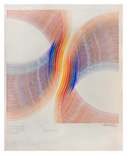 Boceto de 1972, de una obra que pertenece a la Secretaría General de la Organización de las Naciones Unidas