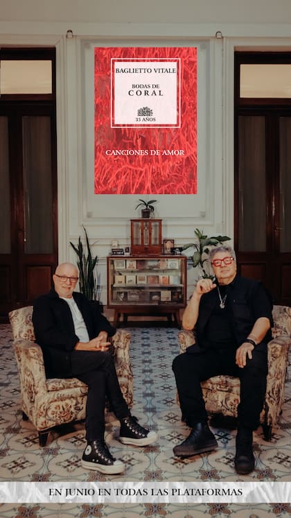 Bodas de coral, un disco que es un aniversario para celebrar, aunque ya piensan en qué harán para el cumpleaños 40 del dúo