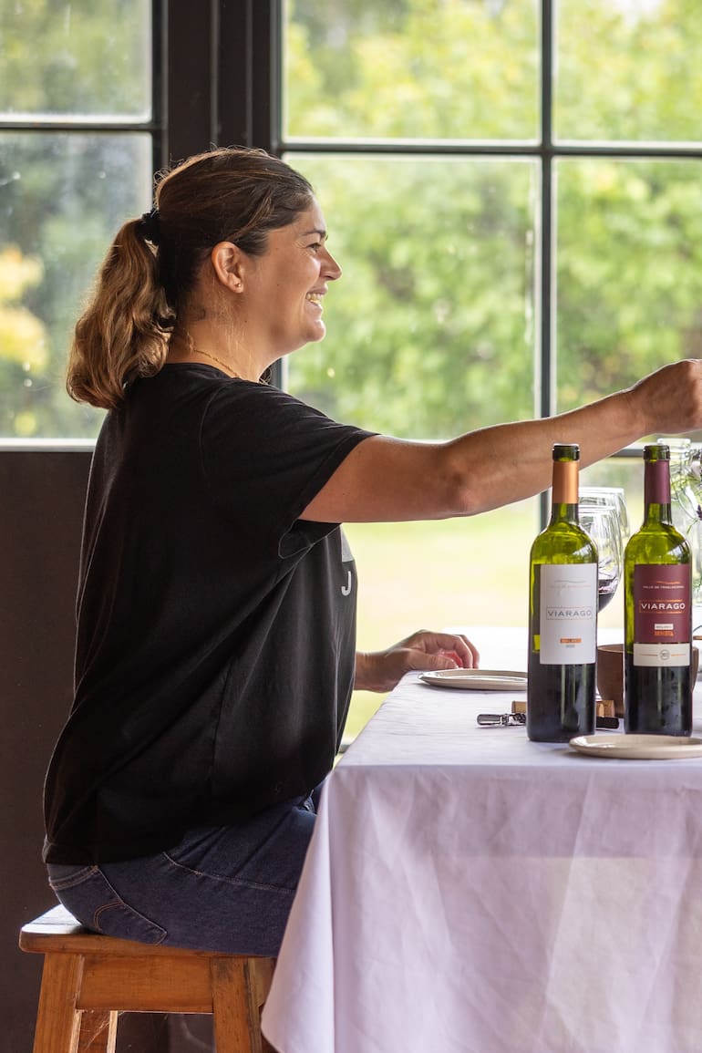 Bodega Viarago tiene un muy buen lugar para degustaciones.