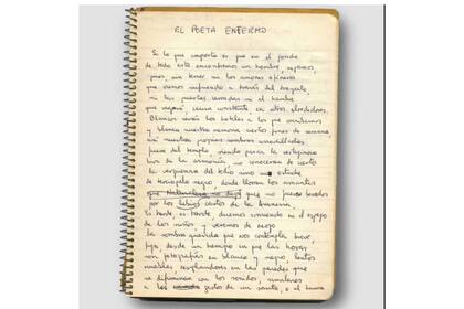 Bolaño inédito: poemas, frases y reflexiones de un diario de trabajo