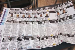 Boleta única en mesa