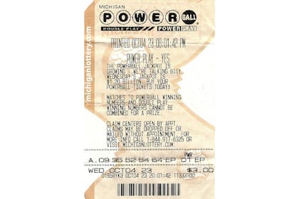 Boleto ganador de US$100 mil de Powerball