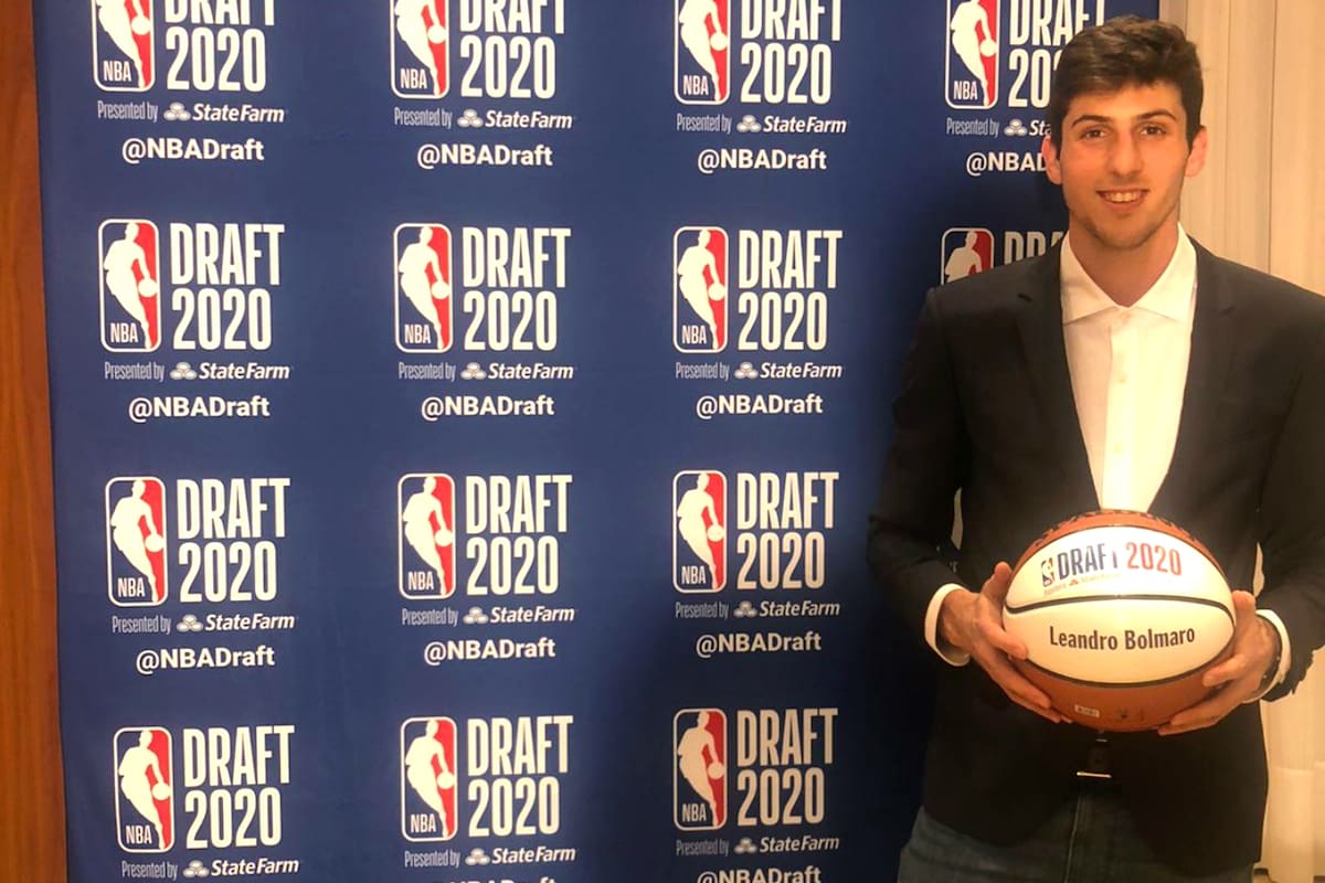 Bolmaro, en una noche especial, como uno de los protagonistas del Draft de la NBA