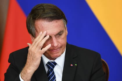 Bolsonaro, ayer, después de recibir a su par colombiano, Iván Duque, en Brasili