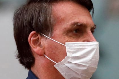 Bolsonaro, ayer, en Brasilia