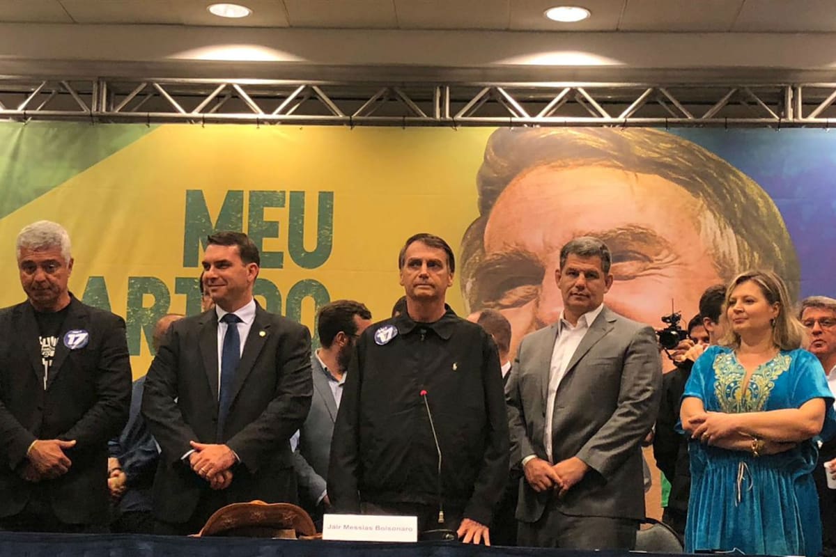 Bolsonaro, durante la conferencia de prensa